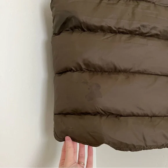 Vintage 80s Woolrich pearl snap button goose down vest - Picture 5 of 6